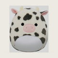 FuzzAMallow Official 16 inch Colin The Black and White Spotted Cow - Child's Ultra Soft Stuffed Plush Toy