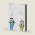 Bluey and Bingo Ornaments 2 Pack