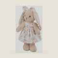 14" Plush Bunny Stuffed Animal for Girls, Beige Rabbit Strawberry Dress