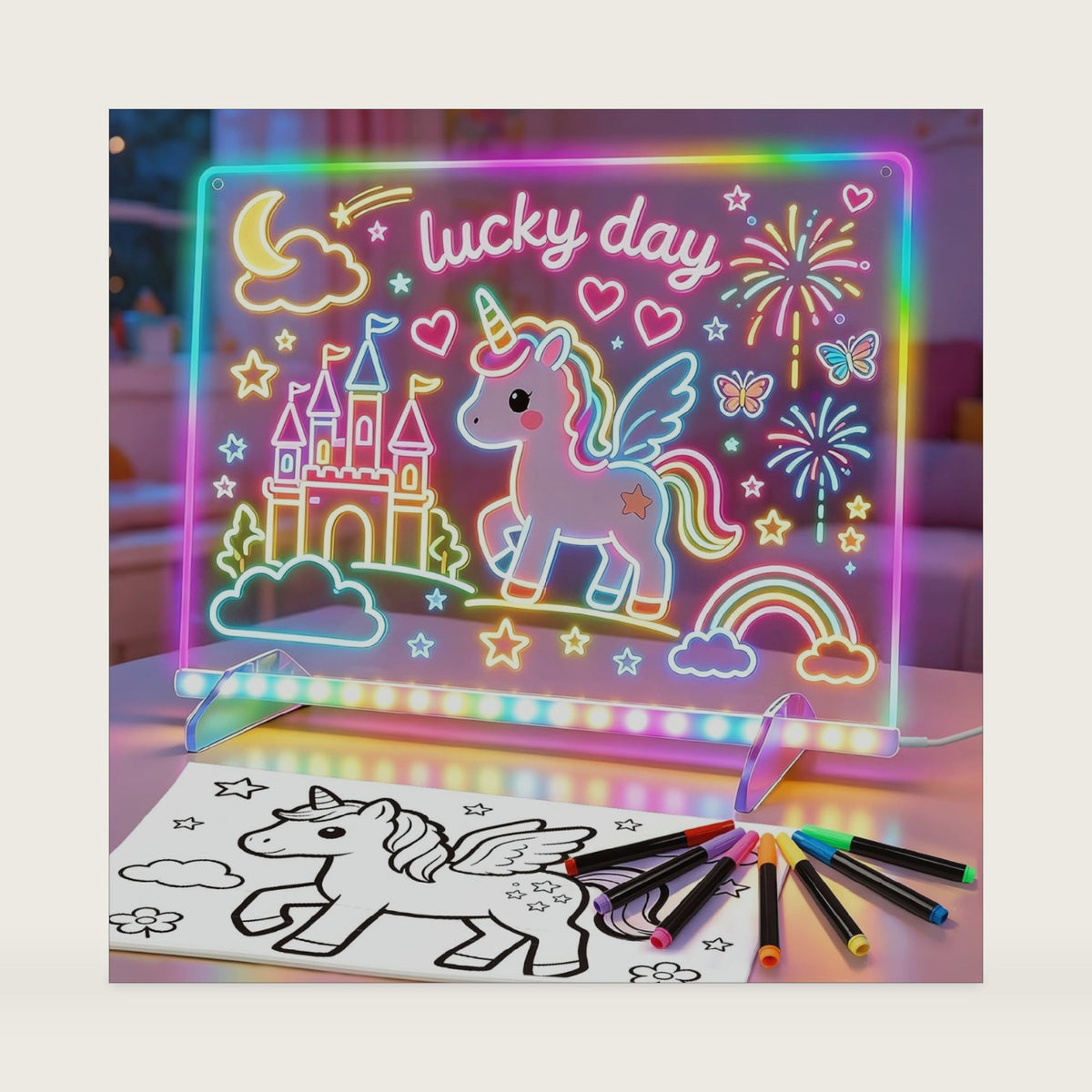 Cosmody 16" LED Drawing Board,Birthday Christmas Gift for Girls & Boys