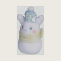 Center: Pikachu Snowman Snowy Softies Plush