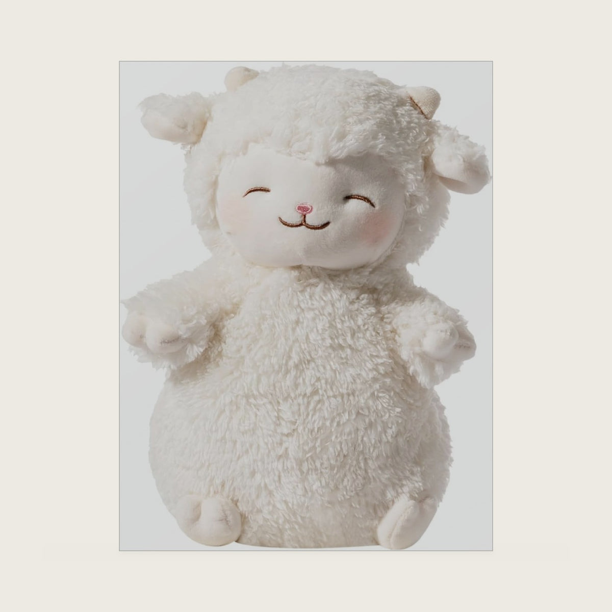 MINISO 11'' Sheep Stuffed Animal, Lamb Plush Toy Soft Pillow for Kid Babies