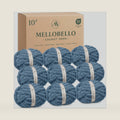 Jumbo Chunky Yarn for Hand Knitting - #10 Chunky Chenille Yarn for Crocheting Blankets,Super Soft Bulky Fluffy Yarn,9 Jumbo Pack(22yds,8oz Each Skein),Blue Teal