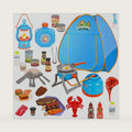 Kids Camping Set with Pop up Play Tent - Camping Toys Food Toy for Kids Toddlers Indoor Outdoor Pretend Play Set, Gift Idea for Boys Girls Age 3-7 Year Old Birthday Christmas