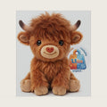 Mewaii Highland Cow Stuffed Animal, Heat & Cool for Kids & Girls, 10 Inch