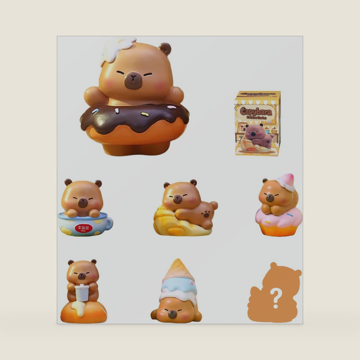 Adorable Capybara Cuisine Series Blind Box Figure