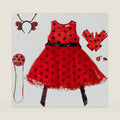 Ladybug Costume for little Girls,Halloween dress for kids