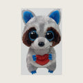 Beanie Boo Thief the Racoon with Heart for Valentines 2026-6"