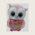 Beanie Boo Whisper the Owl with Heart for Valentines 2026-6"
