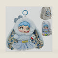 Blue Keychain for Girls Backpack Plush Keychain Doll with Keychain Display