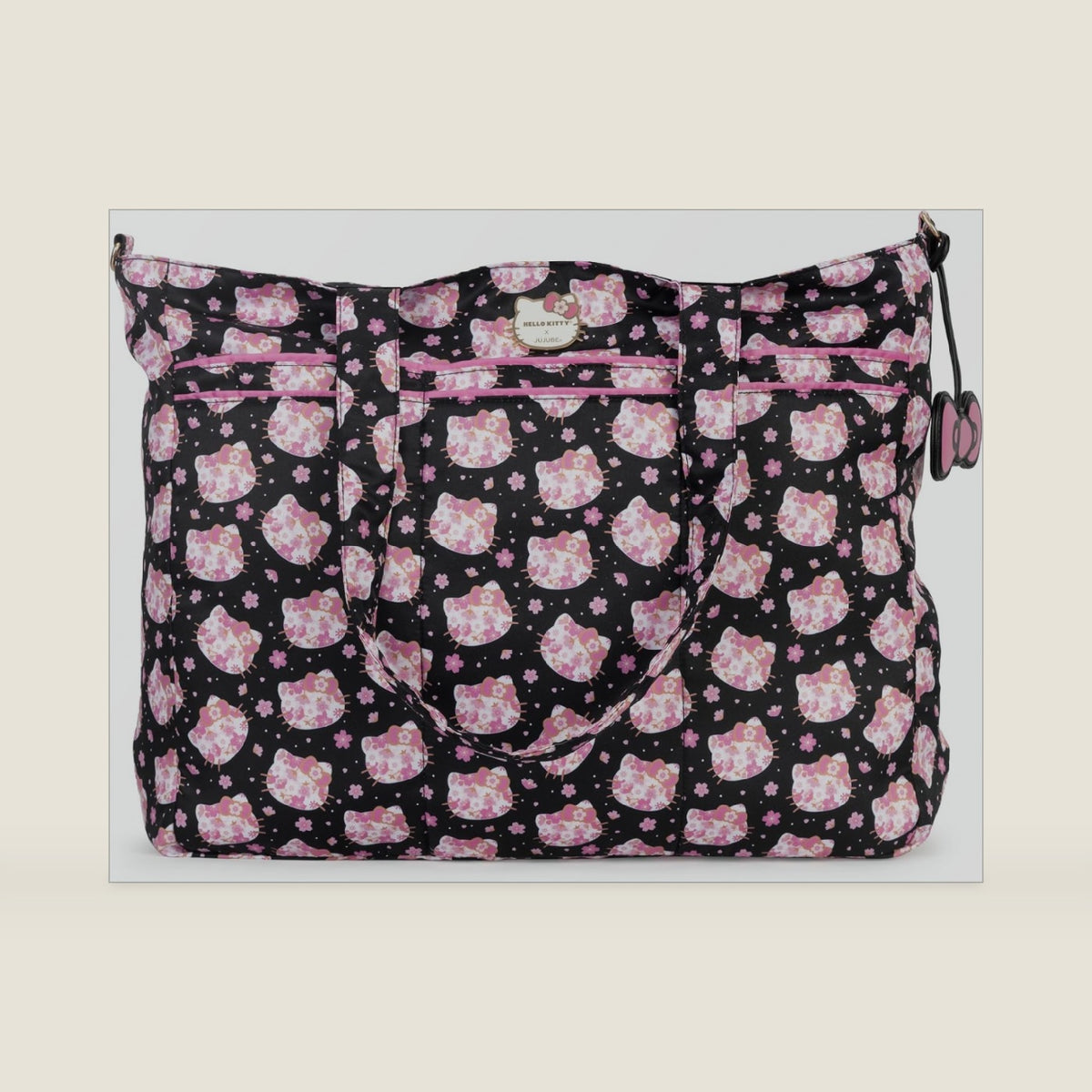 x Super Be Plus Tote Bag Cherry Blossom, 8 Pockets, Pink