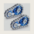 Metal Fidget Spinner Toys for Teens Boys Adults Bike Chain Roller Gadgets ADHD Figette Anxiety Stress Relief Items Quiet Figet Desk Offices EDC Men Easter Basket Stuffer - 2PC Blue