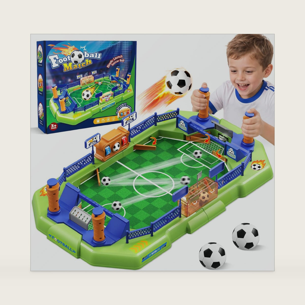 Mini Foosball Table for Kids, Portable Tabletop Soccer Board Game