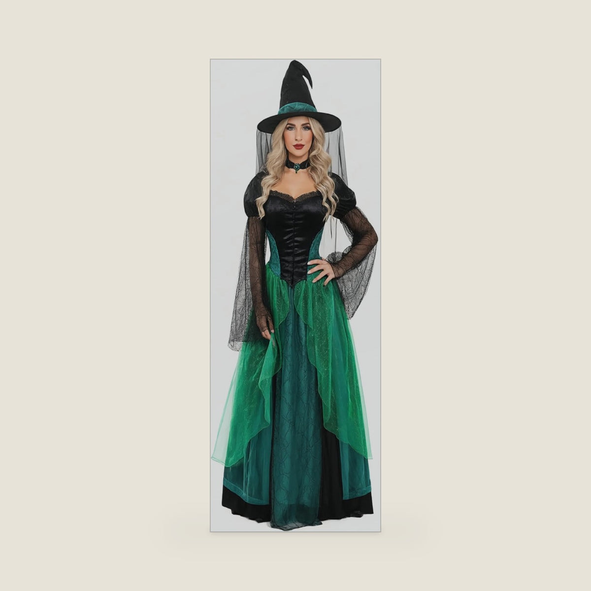 GOLDSTITCH Womens Halloween Costumes Deluxe Adult Witch Dress Costumes