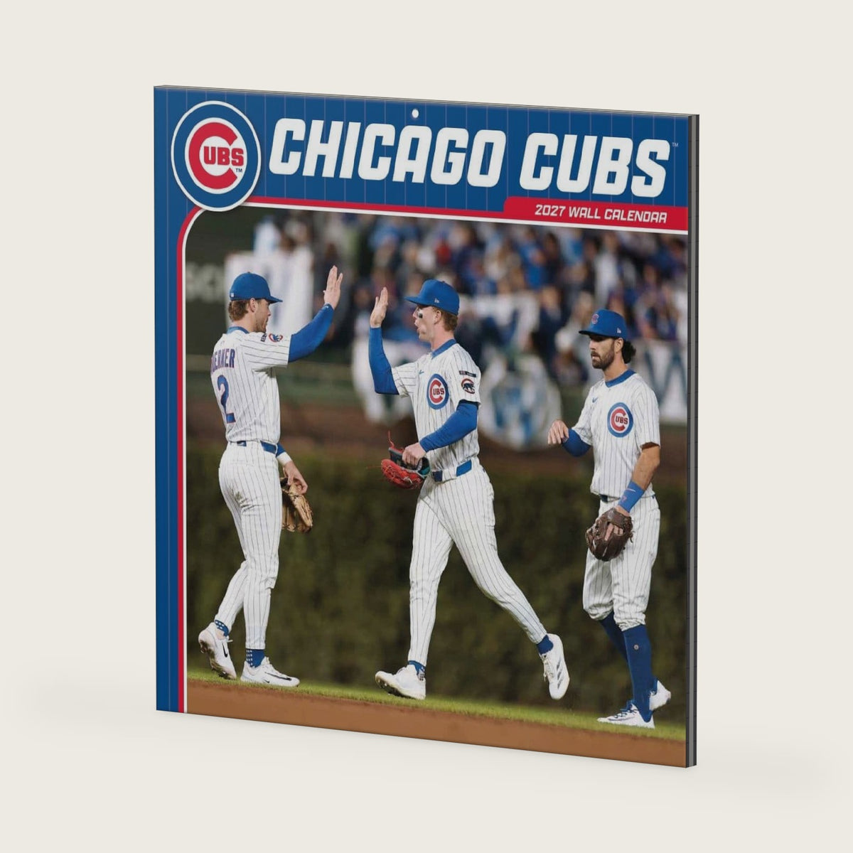 MLB Chicago Cubs 2027 Wall Calendar, 12'' X 12'', 12-Month Calendar with Stapled Binding