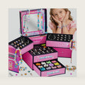 WOANZZ Charm Bracelet Making Kit, DIY Jewelry Making Kits for Girls 8-12, Jewelry Box with Beads Necklace Kit Crafts Birthday Gift for 6 7 8 10 11 12 Year Old Girl, Pink