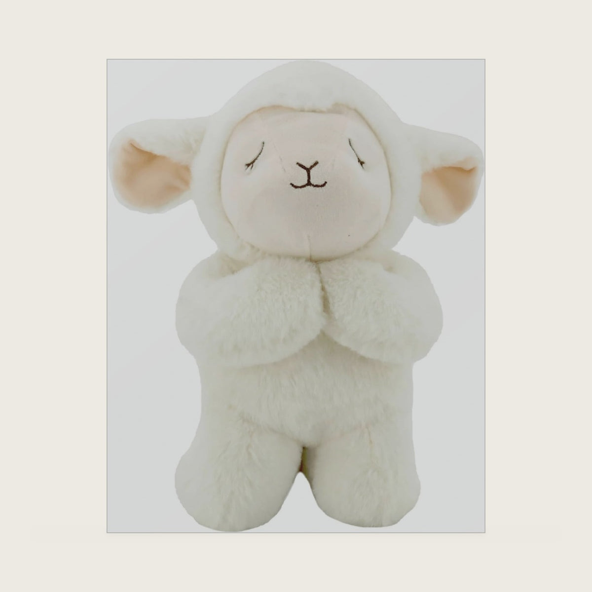 Linzy Plush 10" "Now I Lay ME Down to Sleep… Prayer Lamb Plush Toys, Stuffed Animal, Baptism Gift for Baby Boy Or Baby Girl