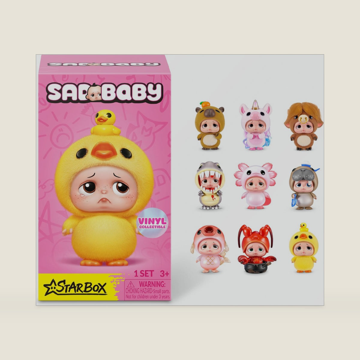 STARBOX Sad Baby Animals Series 1 Blind Box Collectible Figurine