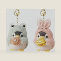 Penguin Plush Keychain, Cute Cosplay Stuffed Animal Keyring for Women, Kawaii Backpack Charms and Purse Decor for Birthday
