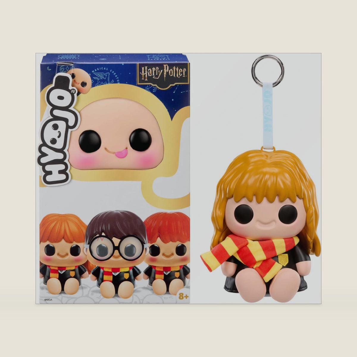Hyojo Harry Potter Series, Blind Box Mixed Material Squishy Collectible, Limited Edition, 3 to Collect, Harry, Hermione, Ron,Gift for All Ages
