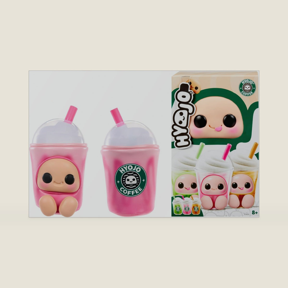 Hyojo Frappe Blind Box Mixed-Material Squishy Collectible with Keychain