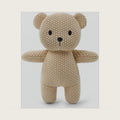 Cute Knitted bear stuffed animals, baby Crochet Stuffed Animal and soft toys. Cute small animal dolls, 10 inch teddy bear plush toy, soft toys for babies, boys and girls birthday Christmas