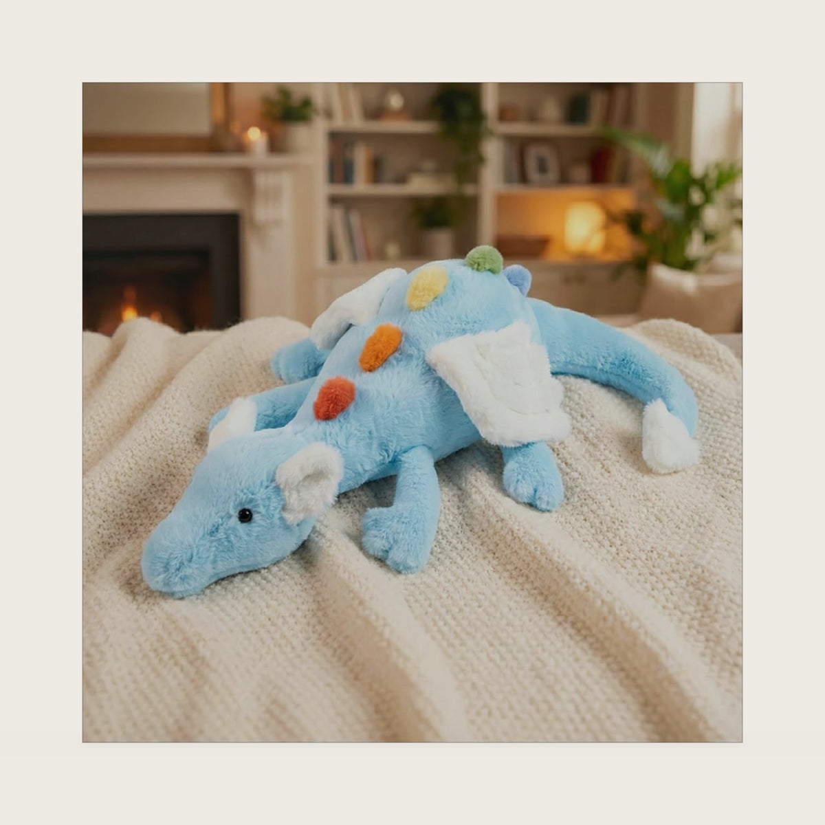 Cute Dragon Stuffed Animal, 23.6" Soft Plush Toy Dragon Gift for Kid Girl