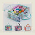 MYBAGZING Clear Yarn Storage Bags, 21" Large Flat Under Bed Yarn Organizer