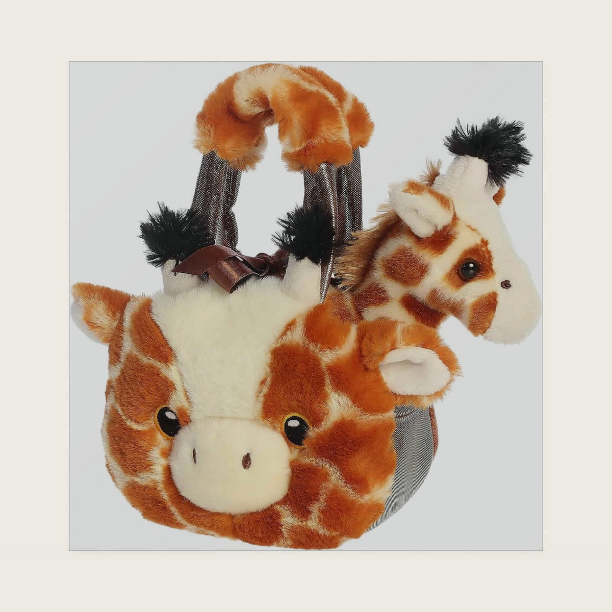 Fancy Pals Fuzzy Face 8" Giraffe Fashionable Stuffed Animal
