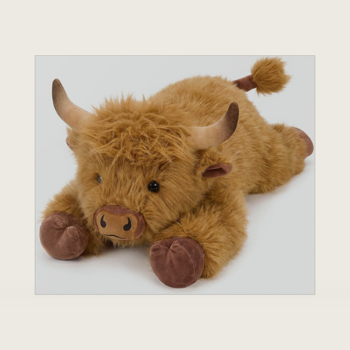 Onsoyours Original 5 Lbs Weighted Highland Cow Stuffed Animals, 25" Large Soft Fluffy Cow Plush Toy Pillow Gifts for Kids & Adults