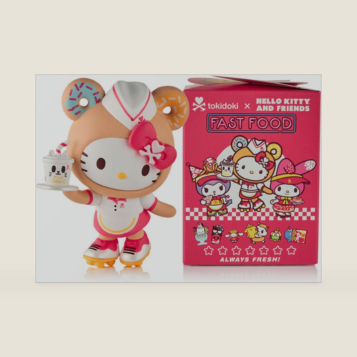 tokidoki x and Friends Collectible, Fast Food Blind Box, 1 Pack