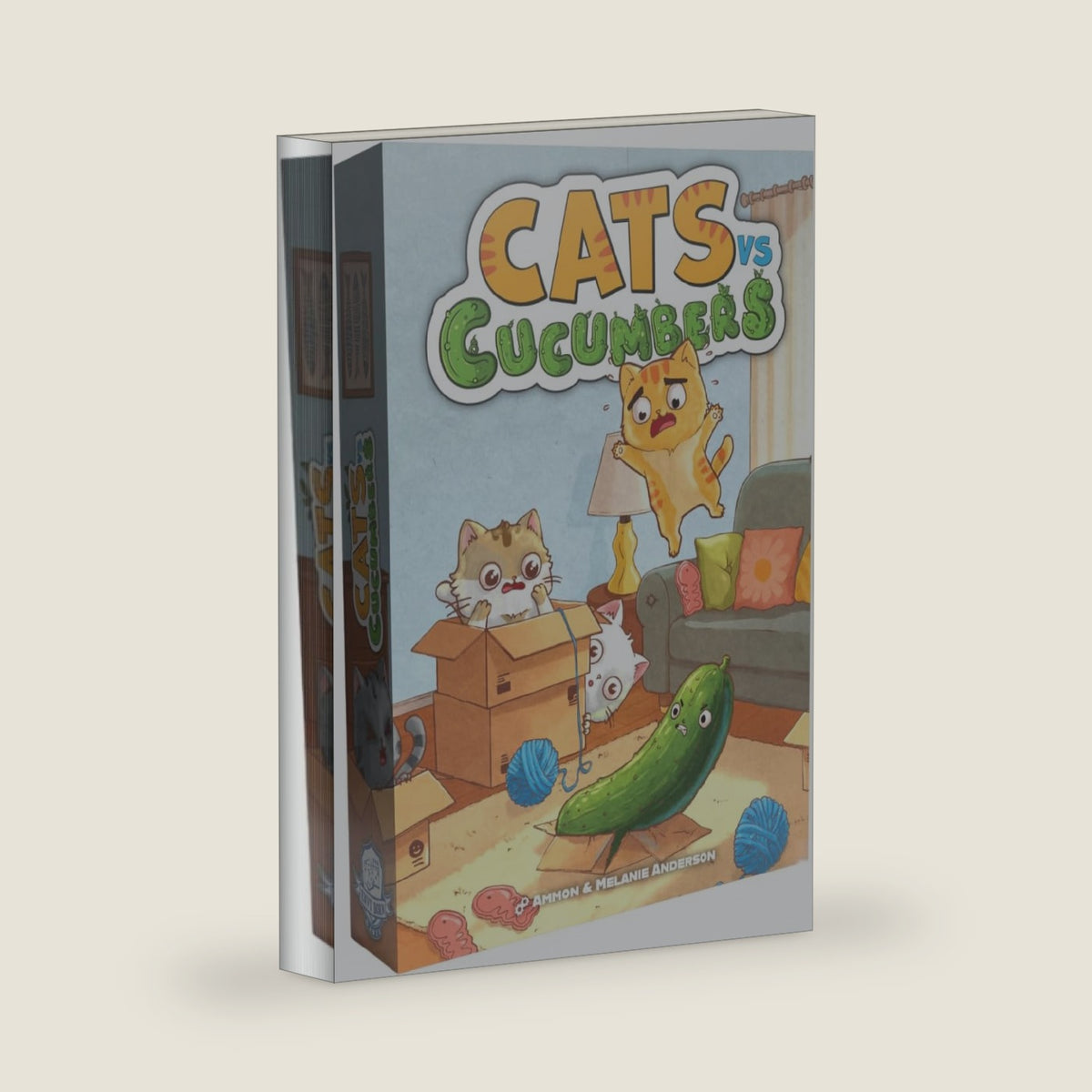 Envy Born Games Cats vs Cucumbers – Dice & Card Game | Hilarious Cat Themed Press Your Luck Game | Roll, Collect, and Outsmart Your Feline Foes | Family Friendly Fun for Teens & Adults