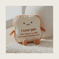 Capoda 7.09" Toast Bread Plush Bread Shape Cute Pillow, I Loaf You