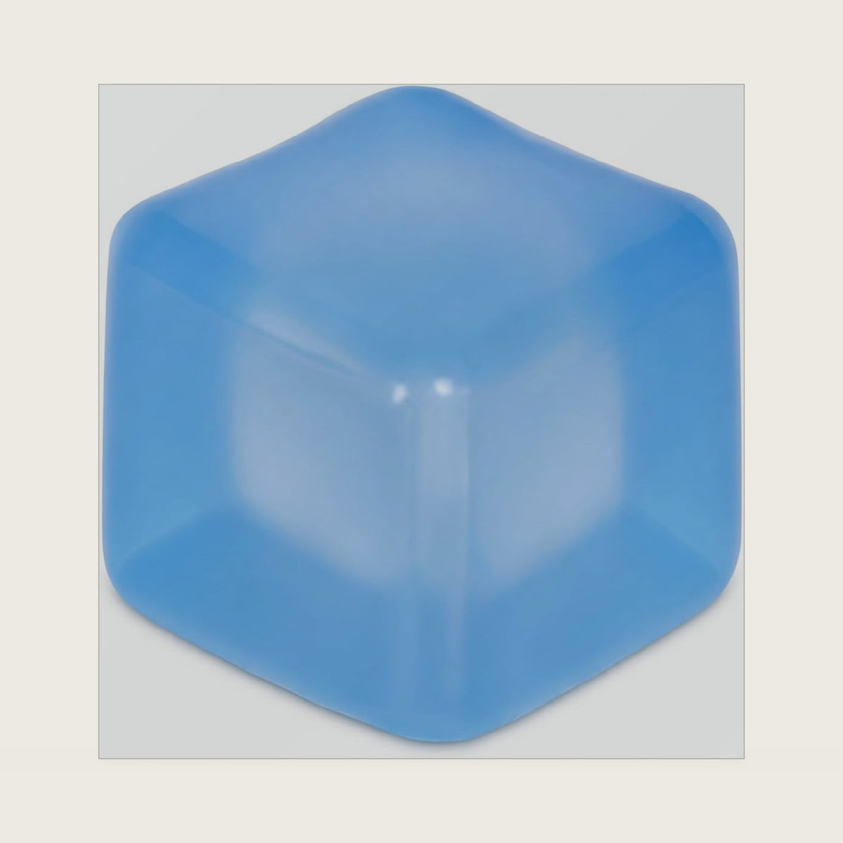 2.76 in Blue Squishy Cube Slow Rising Fidget Toy