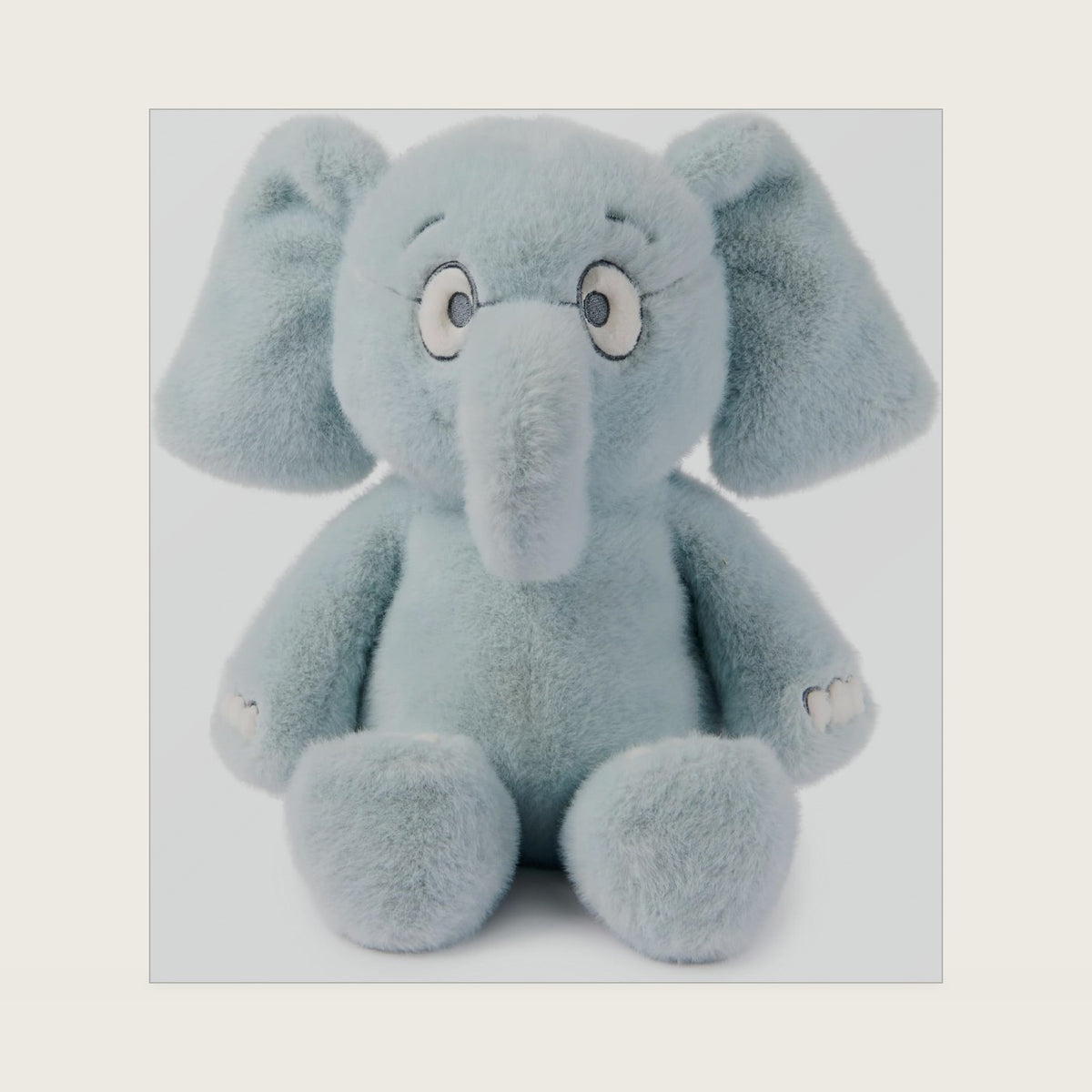 Hidden Pigeon Company Gerald Elephant 13.5-Inch Gray Plush Toy Ages 1+