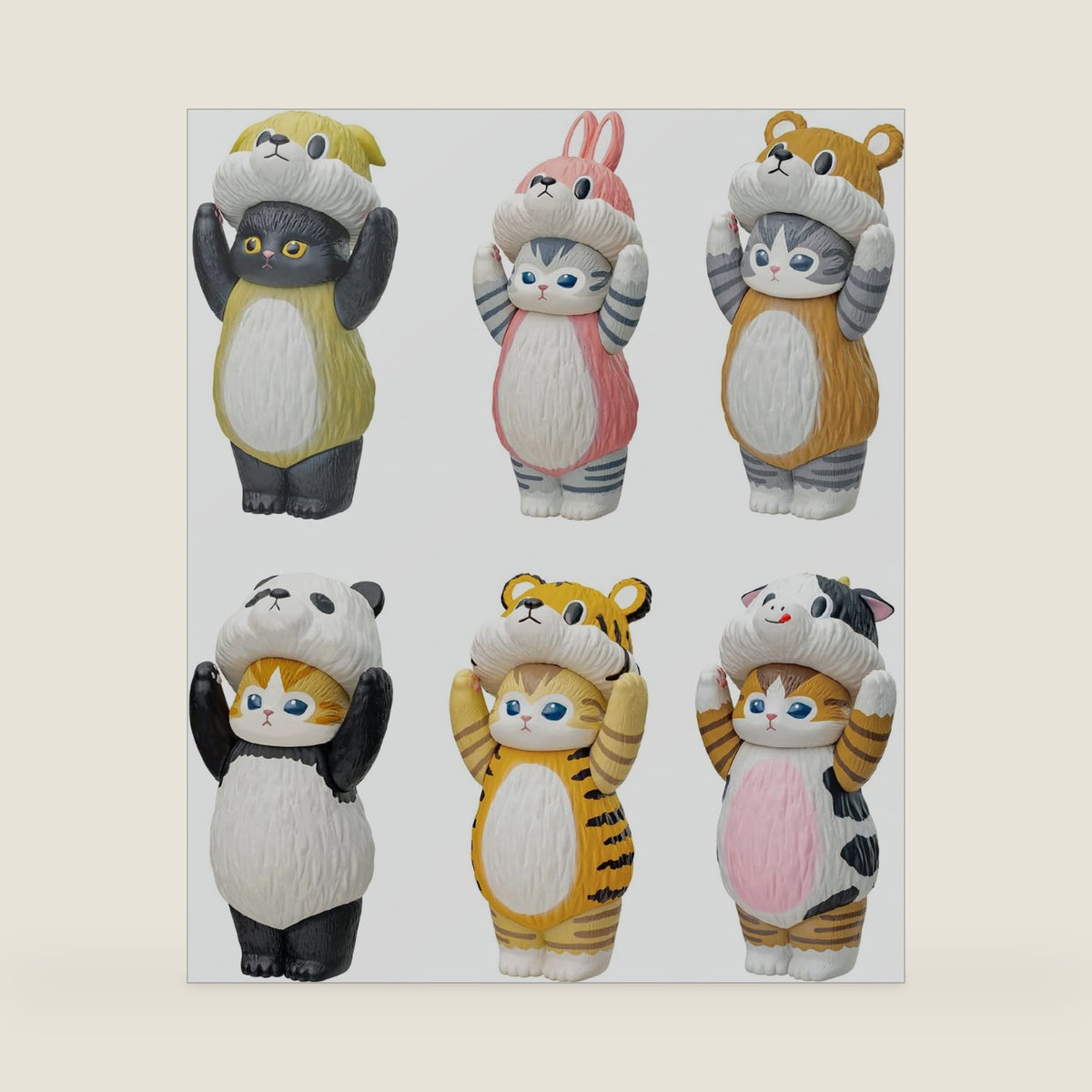 . mofusand Cat Soft Vinyl Collection Figure - 1 Random Box