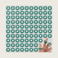 200 Pcs Acupressure Rings Bulk Fidget Spiky Sensory Finger, Green