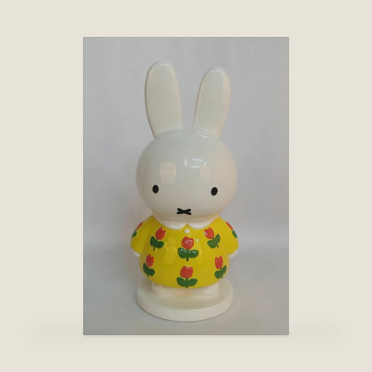 Tulip Bank Hand Painted Ceramic Figurine 4.5" L x 4.25" W x 9.13" H