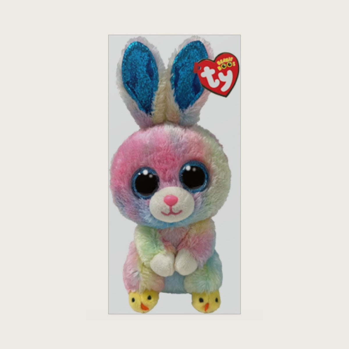 Beanie Boo TWITCHES the Colorful Easter Bunny - 6"
