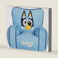 Idea Nuova Bluey Kids Foam Filled Bean Bag Chair, Soft Plush Character Lounge Seat for Bedroom or Playroom