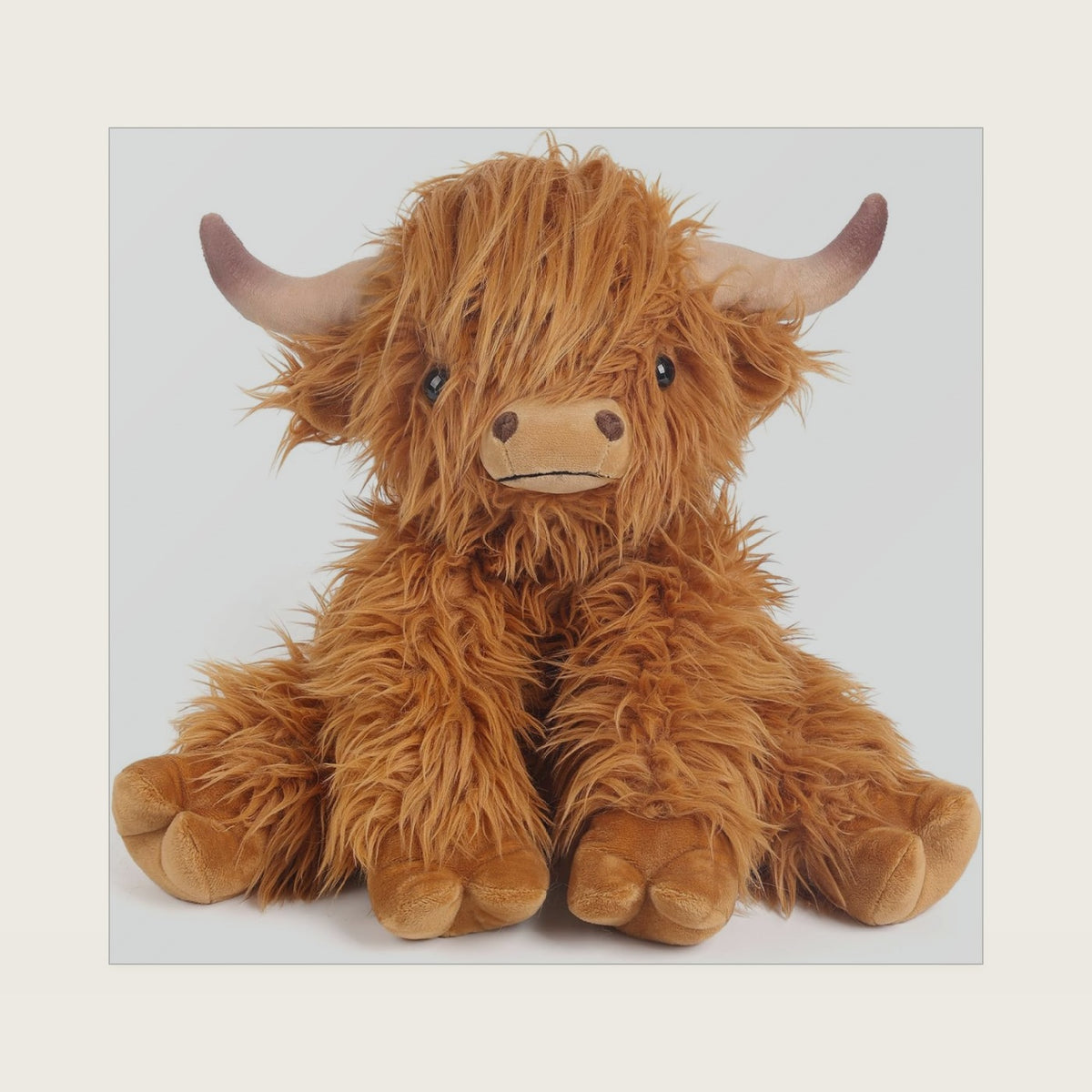 Highland Cow Stuffed Animals, Microwavable & Weighted Stuffed Animal, Highland Cow Plush for Warmth Comfort, Heatable Coolable Lavender Scent Toy, Cute Soft Plushies Gifts for Kids Boy Girl and Adults