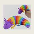 Fidget Slug, 3D Articulated Stretch Salamander Stress Reliever, Sensory Stress Relief for Adults, Pressure Relieving and Anti-Anxiety Office Desk Toy(C)