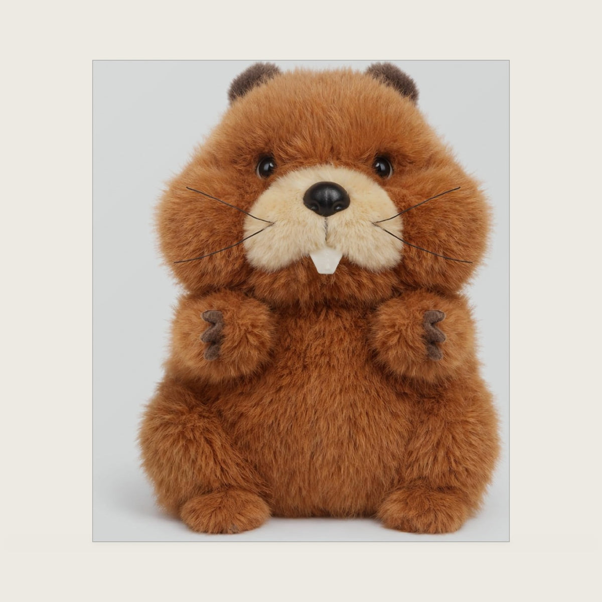Sitting Groundhog Stuffed Animal Soft Plush Toy