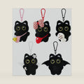 Black Cat Plush Keychain Bag Charms – Cute Kawaii Accessories for Handbags, Backpacks & Purses