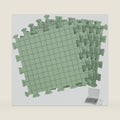 CraftyManor 5 PCS Blocking Mats for Knitting & Crochet Projects, Crochet Blocking Mat with 50 T- Pins, Knitting Board and Pins (Green 5PCS)