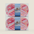 Super Bulky Blanket Yarn for Crocheting - 2 Pack of 200g/7.05oz 174yd/160m Super Soft Chenille Plush Yarn - Bulk Thick Yarns Used for Making Scarves, Baby Blanket, DIY Craft (2, Colorful-G)