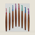 Giwrmu Crochet Hooks 8 PCS, 3mm-7mm Ergonomic Crochet Hook Set