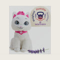 warmies x - Microwavable & Weighted Stuffed Animals, Cat Blissa - Heated Stuffed Animal Plushie for Warmth & Comfort - Scented Soft Plush Toys for Adults & Children (Boys & Girls)