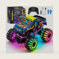 Remote Control Monster Truck Toys for Kids, 1:20 Scale 2.4GHz RC Car with Lights, All Terrain Rechargeable RC Truck with 2 Rechargeable Batteries, Toy Gift Birthday Christmas for Boys Girls Toddlers