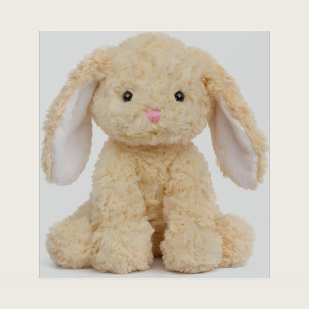 Hopearl Adorable Plush Bunny Toy Floppy Rabbit Ultra Soft Stuffed Animal Holiday Birthday Gift for Boys Girls Kids Toddlers, Brown, 9''
